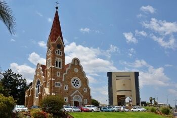 Christ Church and Namibian History Museum, Windhoek, Namibia