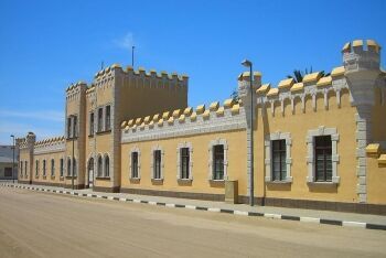 Old barracks in Swakopmund, Namibia