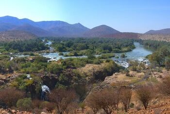 Epupa Falls on the Kunene River, Namibia